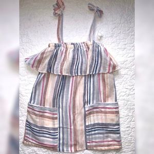 Bella Dahl | Ibiza Striped Linen-Blend Sundress